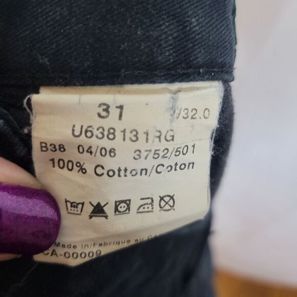 Vintage Black 100% Cotton Classic Wide Leg High-Waisted Shorts - Picture 8 of 13